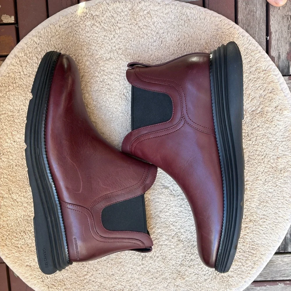 Cole Haan Men's Original Grand Ultra Men's Brown Leather Chelsea Boots sz 11W - Picture 3 of 8